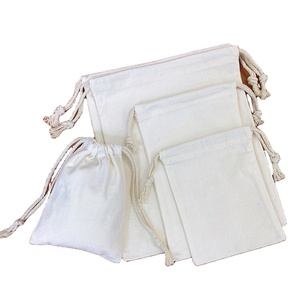 2700408 Low MOQ Custom Logo Large Cotton Canvas <b>Bag</b> Promotional Drawstring Gift Dust <b>Bag</b> for Shoes Hat Purse Clothing Packaging - Product Image 1