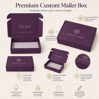 Boîtes d'emballage violettes personnalisées, boîtes d'expédition de vêtements sur mesure, boîtes d'emballage pour vêtements, boîtes d'expédition pour le commerce électronique