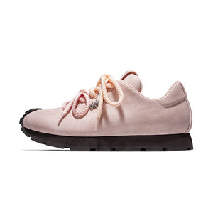 लक्जरी डिजाइनर ग्रे टेक्सटाइल लो प्रोफाइल स्नीकर्स हल्के कुएड एकमात्र आउटडोर चलने शहरी स्ट्रीटवियर फैशन - Product Image 2