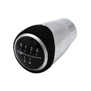 Poignée de levier de vitesse de voiture en alliage d'aluminium avec revêtement en daim, design ergonomique pour BMW E36 E90 5 6 vitesses - Product Image 2