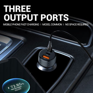 Adaptor Pengisi Daya Ponsel Cepat PD QC Dual <span class=keywords><strong>2</strong></span> <span class=keywords><strong>3</strong></span> Port Usb-C Usb Tipe C 30w 48w 60w Pengisi Daya Mobil - Product Image 4