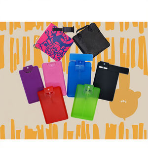 Flacon pulvérisateur de <span class=keywords><strong>poche</strong></span> rechargeable de 20 ml en PET pour désinfectant à l'alcool et parfum, avec pompe pulvérisatrice, forme de carte de crédit, portable et réutilisable - Product Image 2