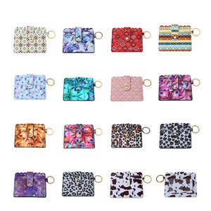 Mujeres Popular moda Metal Cajero Automático llavero hombres mujeres negocios Id crédito Pu cuero puro Delgado Unisex tarjetero cartera Mini monedero - Product Image 1