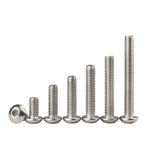 14 20 בורג כובע לחצן בורג unc 2-56 4-40 <span class=keywords><strong>6-32</strong></span> בורג ראש כפתור בורג ראש שקע - Product Image 2