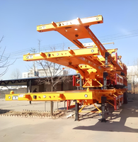 Nouvelle semi-remorque porte-conteneurs 3 essieux 40 pieds 45 pieds 60T, châssis squelette pour port et quai, fabrication chinoise