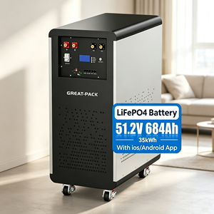 Batterie solaire mobile 684Ah 51.2V 35kWh, stockage d'énergie solaire, batterie lithium-ion 35kWh - Product Image 1