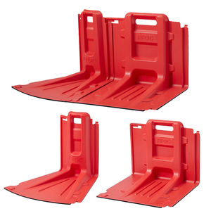 Barrera de Control de Inundaciones en Forma de L de ABS Rojo para Uso en Puertas Domésticas, Diseño Simple - Product Image 5