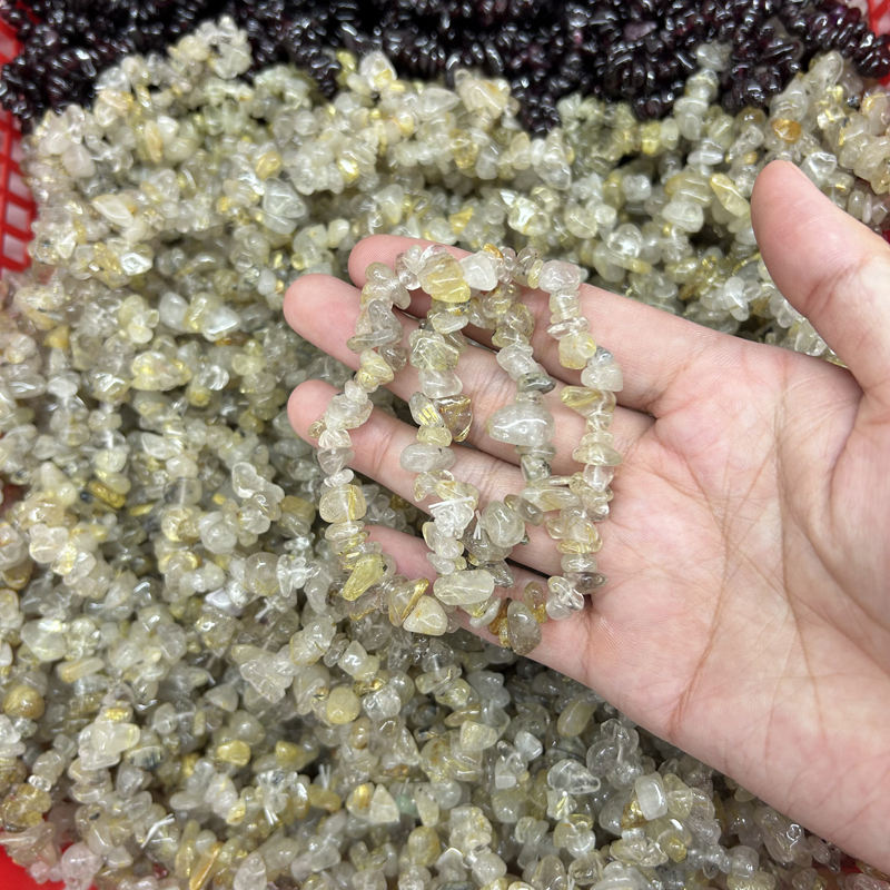 Golden rutiled quartz