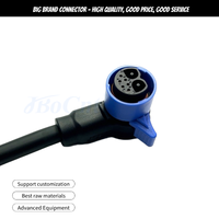 Connecteur DM30 mâle haute tension 2+6 50A IP67 étanche en alliage de cuivre nylon PA66 pour faisceau de câblage de trottinette/moto électrique