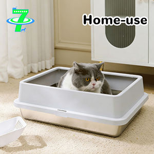 Caja de Arena para Gatos DSDT, Profesional, Personalizable, de Acero Inoxidable, Rectangular, de 30L, Amplio Espacio, Fácil de Limpiar, con Control de Olores - Product Image 3