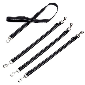 Acoplador ajustable de nailon sin enredos desmontable 3 en 1 correa múltiple para perros y gatos correa para cachorros correa para perros de 3 vías con mango acolchado suave - Product Image 2
