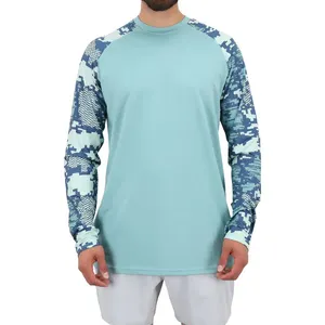 Outdoor Sport Fishing Shirts UV UPF50 Protected Men Styles Customizable Fishing Shirt