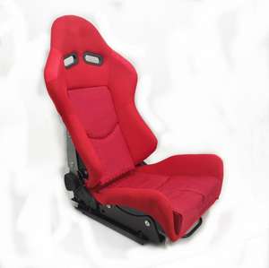 التدرج قابل للتعديل النسيج الأحمر ألياف الكربون سباق مقاعد السعر المنخفض ماكس جودة سيارة الألياف الزجاجية مقعد مع منزلق مزدوج - Product Image 3