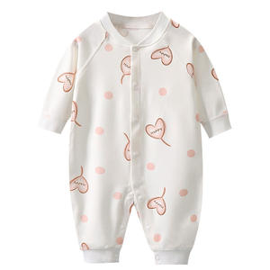カジュアルな春のベビーボディスーツ、漫画柄ニットロンパース、柔らかい新生児用ワンピース、スナップボタン、ユニセックス、幼児用、綿100% - Product Image 5