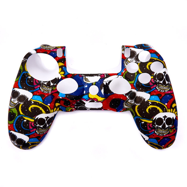 Customized Silicon Case Compatible for P5/p4 Controller Gaming Style Water Printed Oiled or Without protection Joystick Skin
