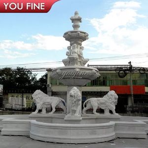 Fontana da <span class=keywords><strong>Giardino</strong></span> YOUFINE in Marmo Bianco Naturale con Statua di Cavallo - Product Image 6