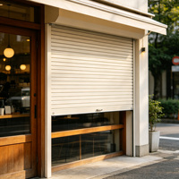 Porte pliante modulaire moderne en aluminium résistante au vent, à installation facile, pour entrepôt d'usine extérieur