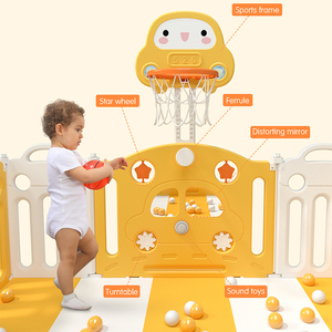 Pliable enfant en bas âge en plastique playard portable intérieur jeu extérieur porte stylo jouer cour sécurité clôture enfants bébé parcs pour enfants - Product Image 2