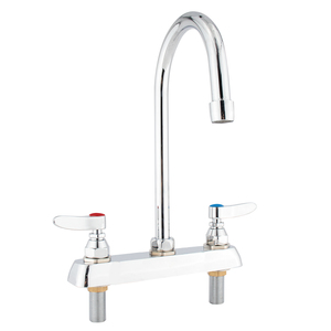 Robinet mélangeur commercial eau chaude et froide avec col de cygne pivotant pour économie d'eau - Product Image 1