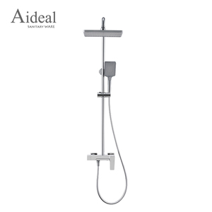 Robinet mitigeur de douche à trois fonctions en laiton à <span class=keywords><strong>prix</strong></span> abordables de style carré de vente chaude classique - Product Image 6