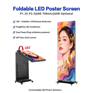Pantalla LED móvil de alta definición controlada por WiFi, tótem LED de publicidad digital P1.86 P2 P2.5 para tiendas de centros comerciales - Product Image 3