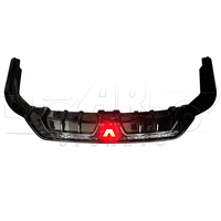 Diffuseur de pare-chocs arrière Haosheng, nouveau modèle, noir brillant avec lampe, style RS V2, pour Honda City GN2 berline 2020-2023