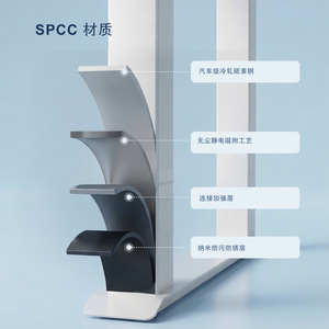 Electric Height <b>Adjustable</b> <b>Desk</b> Frame Dual Motor Metal 1500mm Width White Four Legged <b>Computer</b> <b>Desk</b> Base - Product Image 3