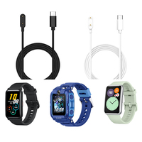 Kabel Pengisi Daya Jam Tangan Pintar untuk Huawei Strap 10/9/8/7/6, Watch Fit2/Fit3/Fit Mini 4X/4Pro, Honor Strap7/6 Kabel Pengisi Daya Pengganti