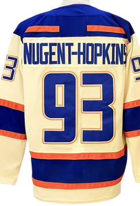 Jersey Hoki Es Jahitan Atas 2025 Baru 29 Leon Draisaitl 97 Connor McDavid 18 Hy-man 93 Nugent-Hopkins 74 Skinner - Product Image 5