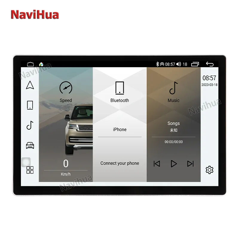 Navihua IPS Screen 11.5 Polegada 12.95 Polegada Estéreo Do Carro 2 Din Universal Android Auto Rádio GPS Navegação Car DVD Multimedia Player