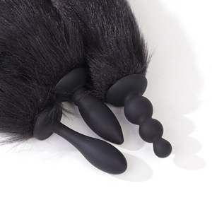 Queue de <span class=keywords><strong>renard</strong></span> détachable pour plug anal – Jouet de masturbation en silicone avec dilatateur anal, alternative pour hommes et femmes, produit pour adultes - Product Image 5