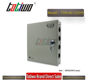 고품질 공장 직접 판매 스위칭 전원 공급 장치 12V 5A 60W CCTV 전원 공급 장치 상자 9 채널 포트 출력 - Product Image 2