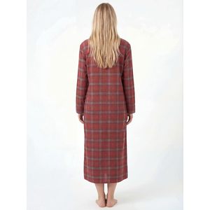 Camisón de Franela para Mujer FOXA, Camisón de Manga Larga, Pijama Suave, Paquete de 2 - Product Image 4