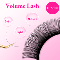 Extensions de cils naturelles douces TDANCE Premium, fabrication en usine, OEM ODM, étiquette privée, logo personnalisé pour les distributeurs de fournitures de cils