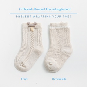 Calcetines de malla transpirable de verano <span class=keywords><strong>para</strong></span> bebé, con orejas de dibujos animados, puño suelto, calcetines tobilleros <span class=keywords><strong>para</strong></span> niños pequeños, venta al por mayor <span class=keywords><strong>para</strong></span> recién nacidos de 0 a 3 años - Product Image 5