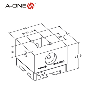 A-ONE máy tiện CNC uniblank & mâm cặp quan trọng của Máy phay để giữ chắc chắn điện cực vuông 20mm hoặc phôi 3a-540103 - Product Image 4