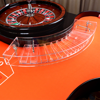 YH Casino Roulette-Tisch Zubehör Bogenförmige Transparente Acryl-Chipbox Speziell Entwickelt für Roulette-Tische