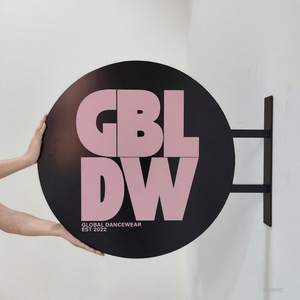 Custom Round Outdoor Business Storefront <b>Sign</b> Board <b>Wall</b> Mounted Store Entrance Advertising Blade <b>Sign</b> for Shop - Product Image 3