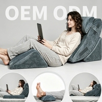 Coussin de soutien ergonomique multifonctionnel lavable pour la nuque, le bas du dos et les pieds, idéal pour la lecture et l'allaitement