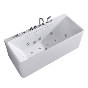 Baignoire à cascade de massage moderne en acrylique autoportante de style japonais et européen, 1,4 m à 1,7 m, pour la maison et les hôtels - Product Image 6