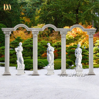 Ideal Arts Personnalisé Sculpté à la main extérieur en marbre colonne romaine piliers gazebo