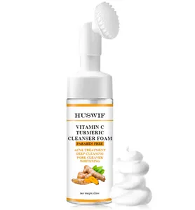Vente en gros Marque privée Nettoyant en profondeur à base de plantes bio Nettoyant pour le visage coréen <span class=keywords><strong>Mousse</strong></span> nettoyante pour visage Turmetic pour peau grasse - Product Image 1