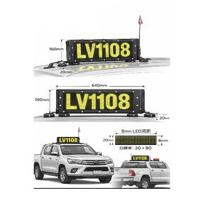 La Placa de Matrícula con Pantalla LED Presenta una Carcasa Metálica Sellada, un Módulo de Pantalla LED de Alto Brillo y Adsorción Magnética de Goma - Product Image 1