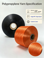 Fil FDY 300D 100% polypropylène PP, ignifuge permanent, pour sangles et cordes, vente en gros directe usine, couleur personnalisée