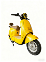 Scooter électrique mignon de style dessin animé pour femmes, moteur sans balais 600W, 48V/60V/72V 20Ah, pneu à vide, cyclomoteur électrique urbain