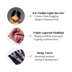 Wholesale Travel Pure Sleep Customized Color 100% Mulberry Custom 19Mm Big Silk Eye Mask - Product Image 4