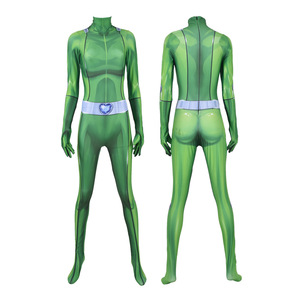 Traje <span class=keywords><strong>de</strong></span> Cosplay <span class=keywords><strong>de</strong></span> Totally Spies, Mono Zentai para Mujer y Hombre, Anime Clover Ewing Samantha <span class=keywords><strong>Simpson</strong></span> Alexandra, Mono <span class=keywords><strong>de</strong></span> Spandex para Fiesta <span class=keywords><strong>de</strong></span> Halloween - Product Image 5