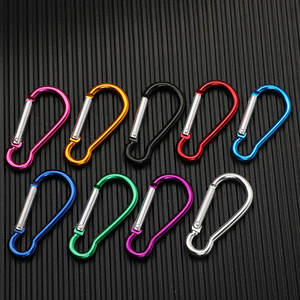 Mosquetón de aleación de aluminio con forma de calabaza n.º 5, engrosado de 4 mm, gancho duradero para llavero, accesorio ligero para mochila - Product Image 2