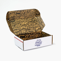 Logotipo personalizado Marcos DE FOTOS Caja de embalaje de cartón plegable Cajas de correo de envío de papel corrugado reciclable
