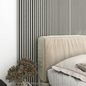 Panel de pared de tira de panel acústico gris claro de 2400*600 MM - Product Image 1